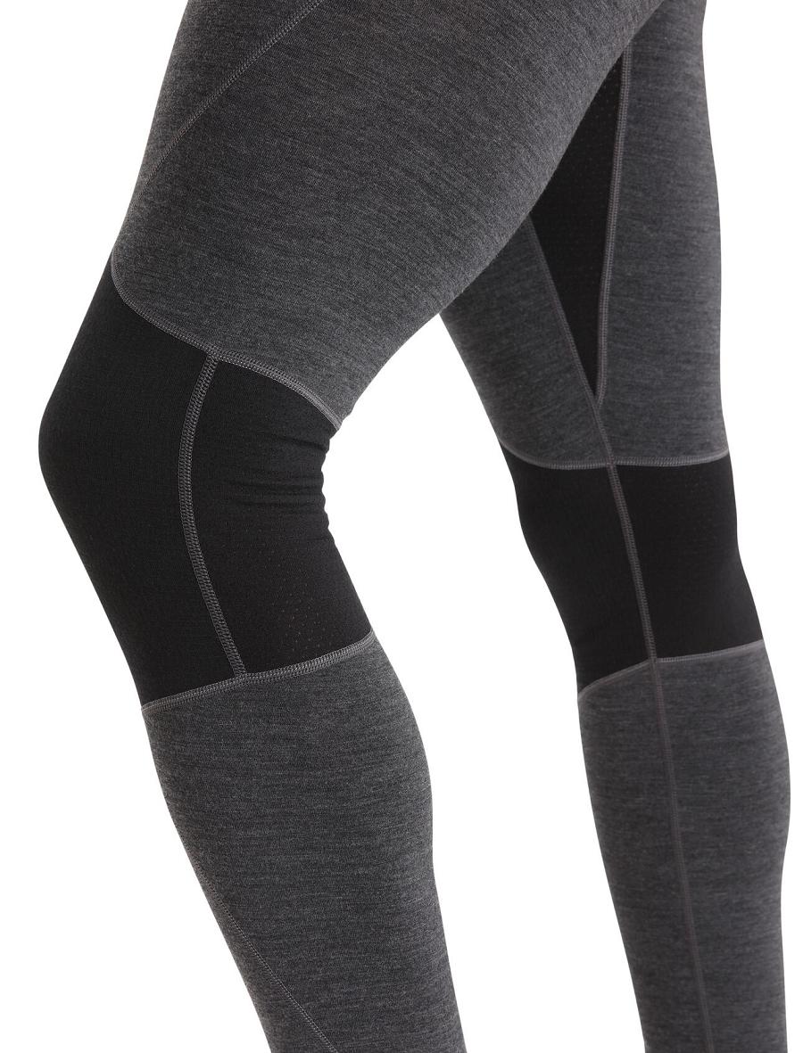 Icebreaker BodyfitZone™ Merino 260 Zone Thermal Miesten Leggingsit Mustat | FI 1138CTVE